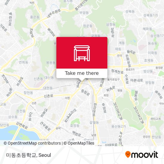 미동초등학교 map