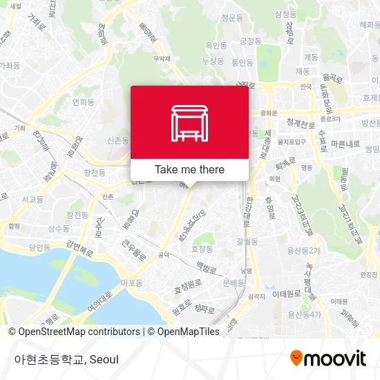 아현초등학교 map