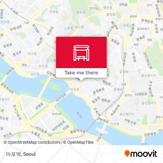 마포역 map