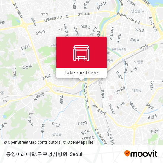 동양미래대학.구로성심병원 map