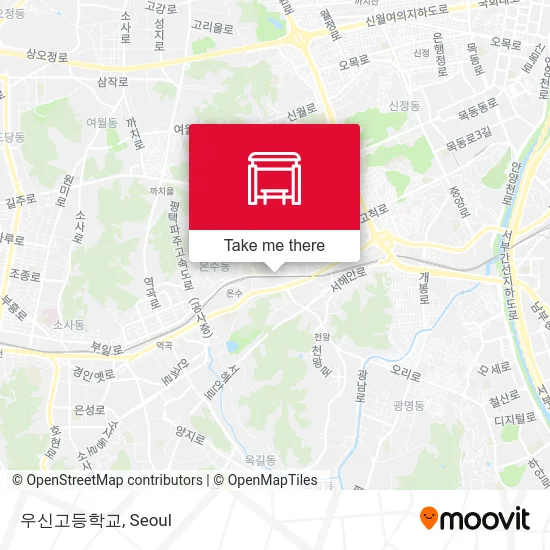 우신고등학교 map