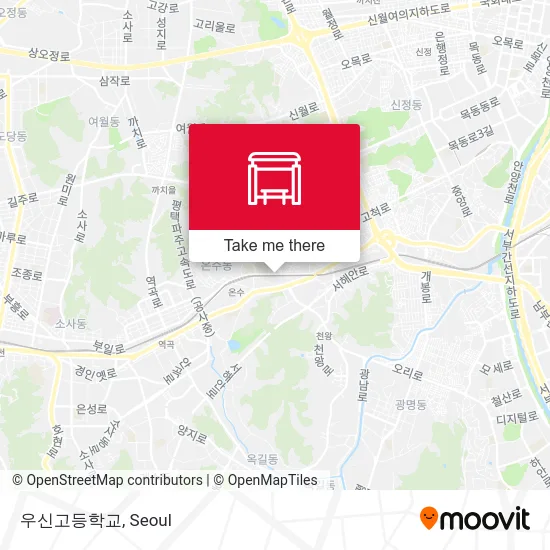 우신고등학교 map