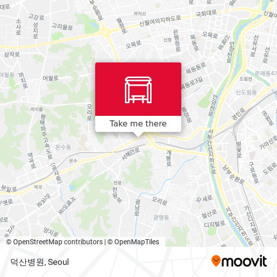 덕산병원 map