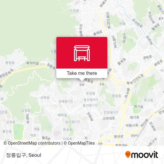 정릉입구 map