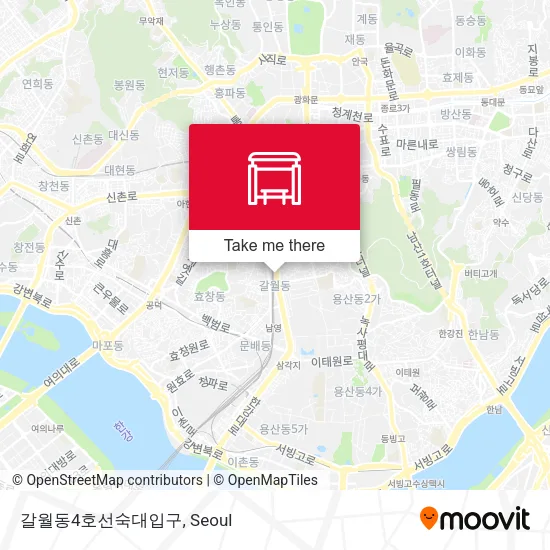 갈월동4호선숙대입구 map