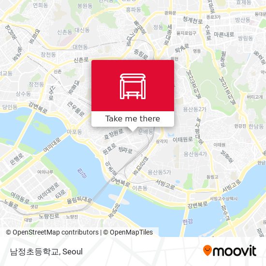 남정초등학교 map