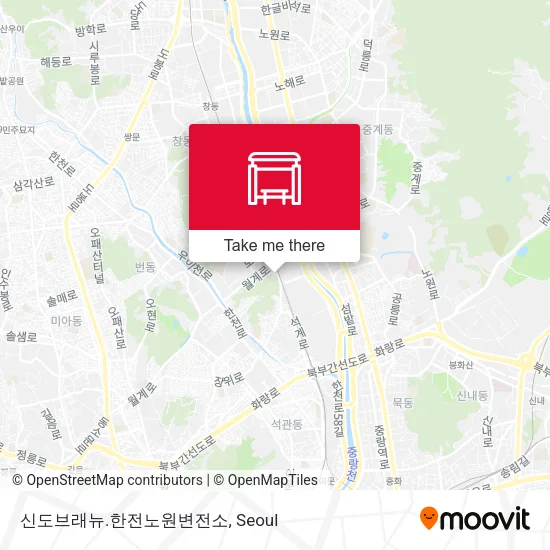 신도브래뉴.한전노원변전소 map