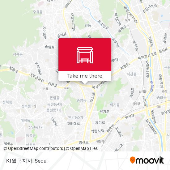 Kt월곡지사 map