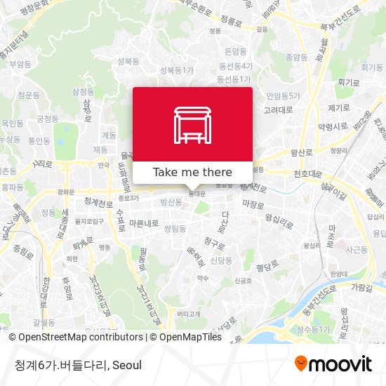 청계6가.버들다리 map