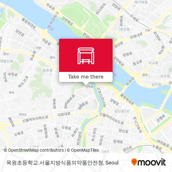 목원초등학교.서울지방식품의약품안전청 map