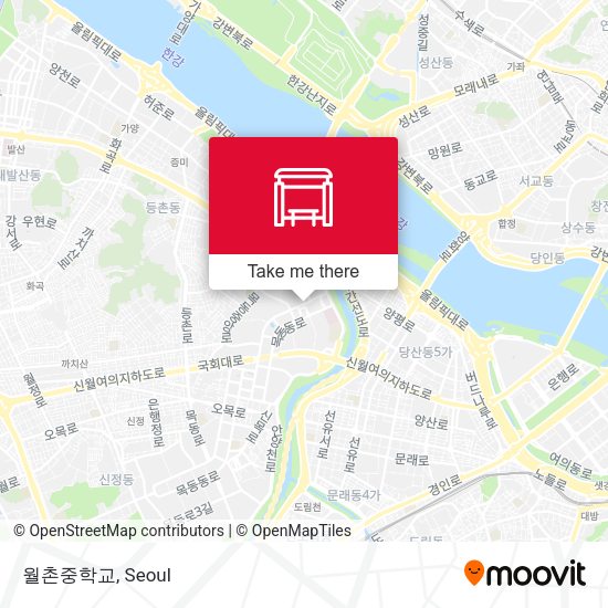 월촌중학교 map