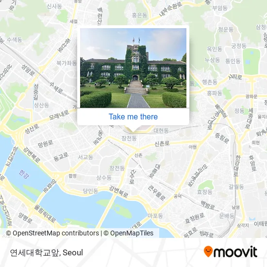 연세대학교앞 map