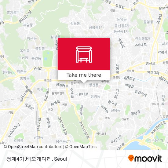 청계4가.배오개다리 map