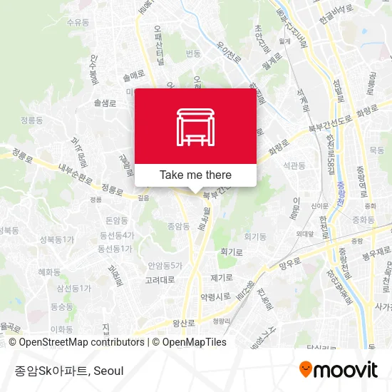 종암Sk아파트 map