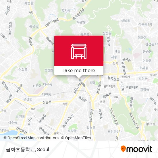 금화초등학교 map