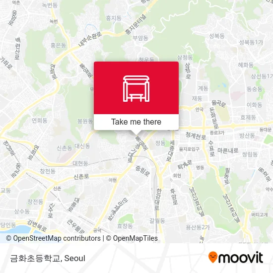 금화초등학교 map