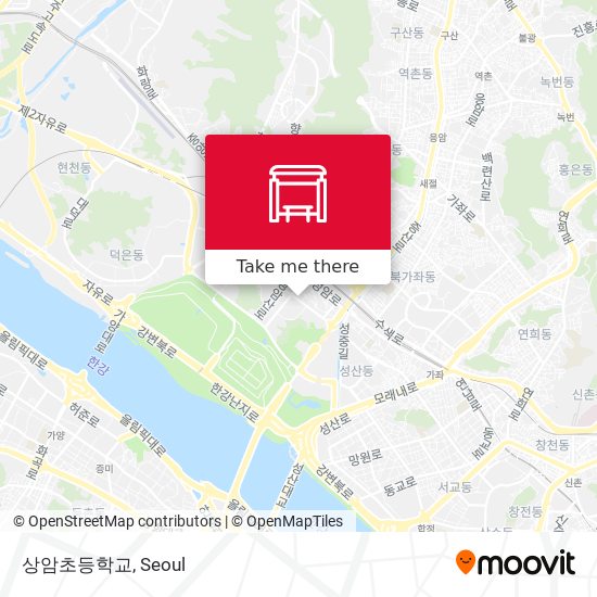 상암초등학교 map