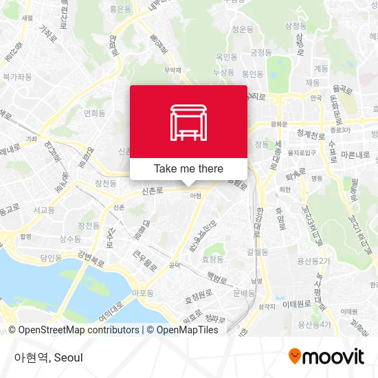 아현역 map