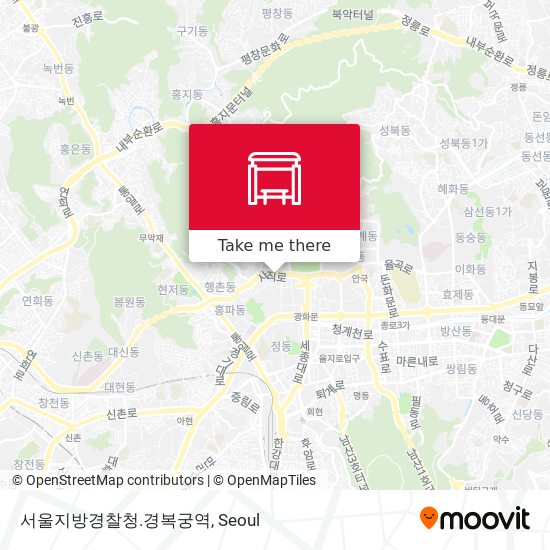 서울지방경찰청.경복궁역 map