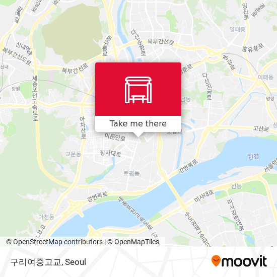 구리여중고교 map