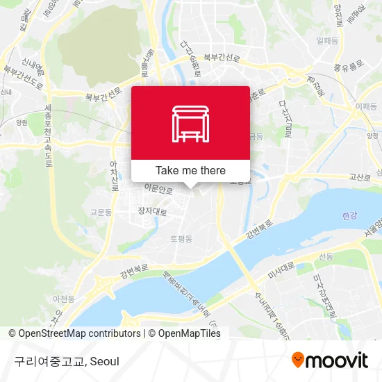 구리여중고교 map