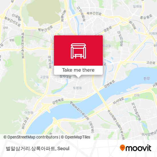 벌말삼거리.상록아파트 map