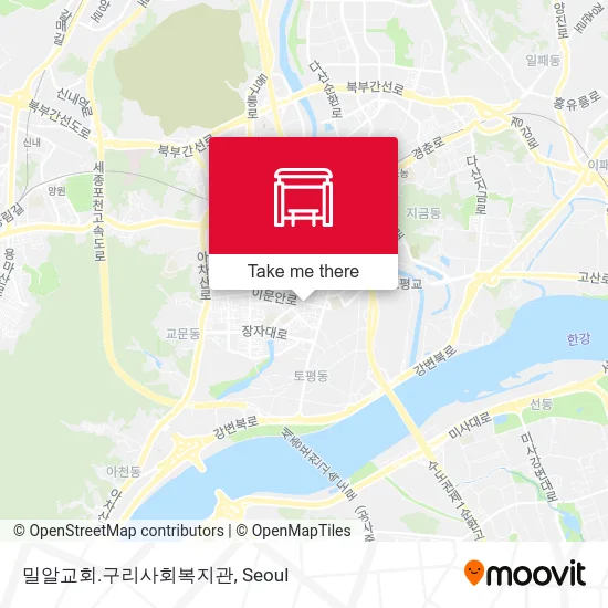 밀알교회.구리사회복지관 map