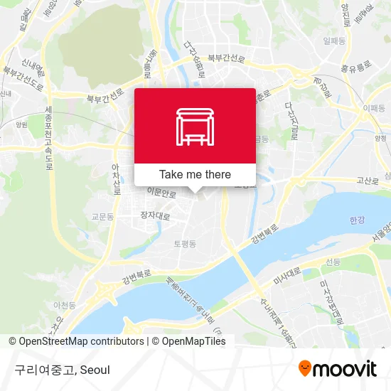 구리여중고 map