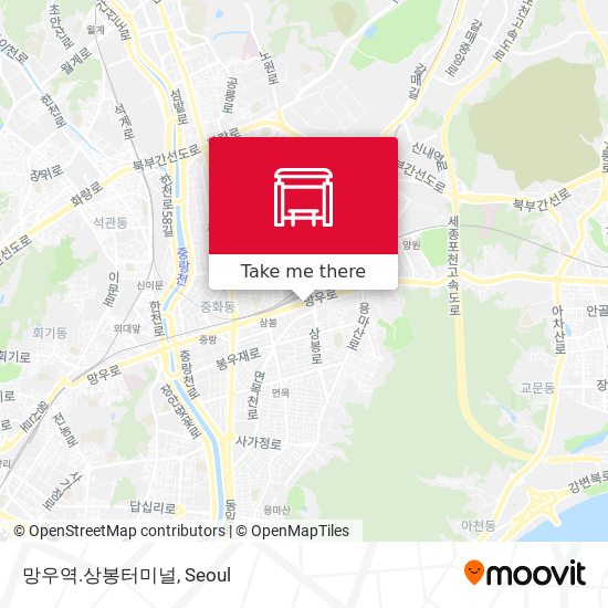 망우역.상봉터미널 map