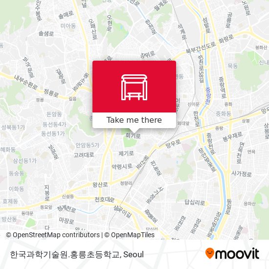 한국과학기술원.홍릉초등학교 map