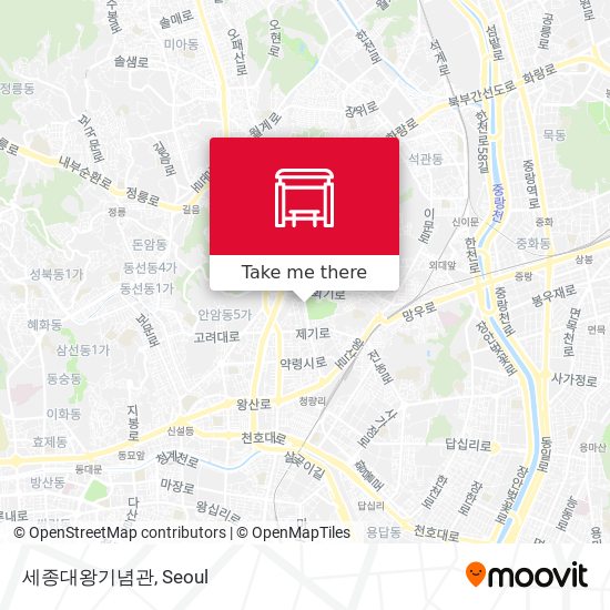 세종대왕기념관 map
