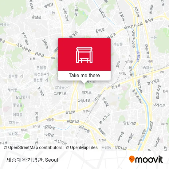 세종대왕기념관 map