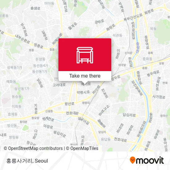 홍릉사거리 map
