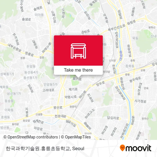 한국과학기술원.홍릉초등학교 map