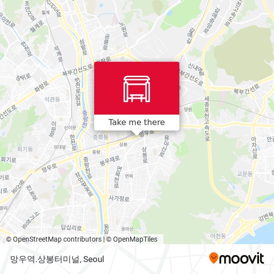 망우역.상봉터미널 map