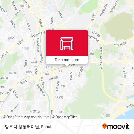 망우역.상봉터미널 map