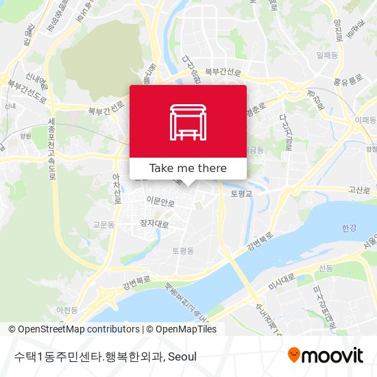 수택1동주민센타.행복한외과 map