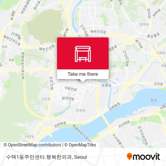 수택1동주민센타.행복한외과 map