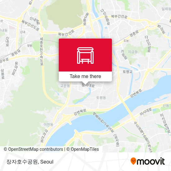 장자호수공원 map