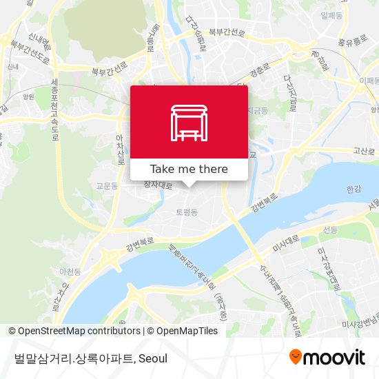 벌말삼거리.상록아파트 map