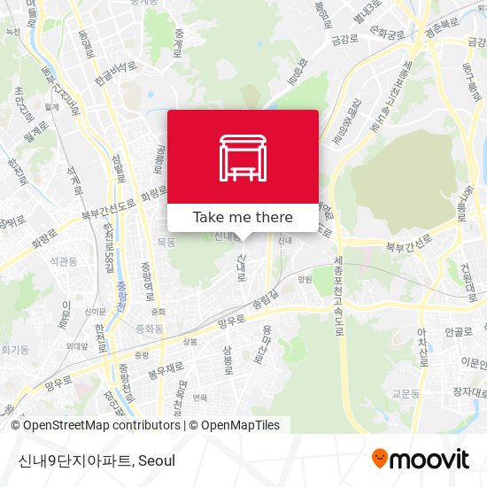 신내9단지아파트 map