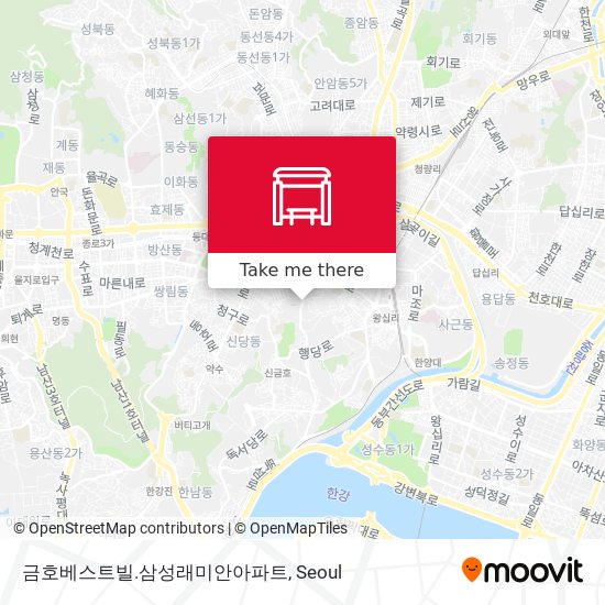 금호베스트빌.삼성래미안아파트 map