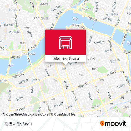 영동시장 map
