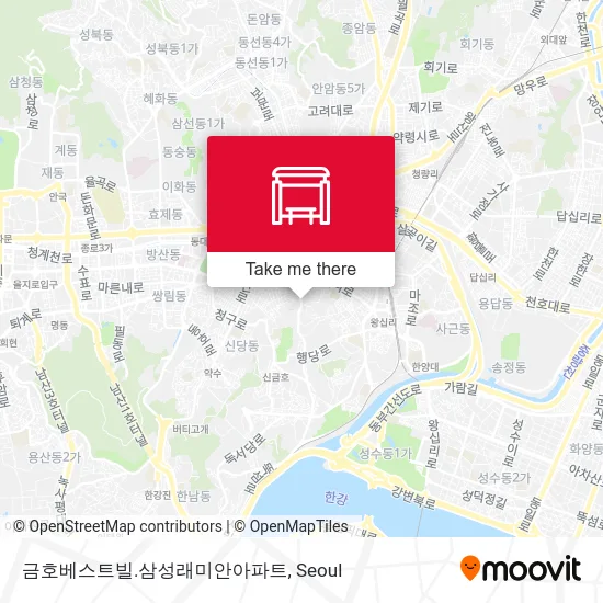 금호베스트빌.삼성래미안아파트 map