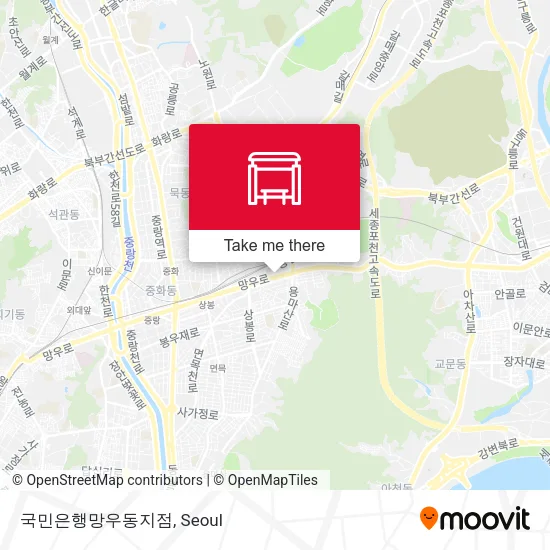 국민은행망우동지점 map