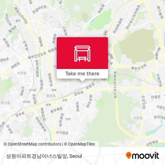 성원아파트경남아너스빌앞 map