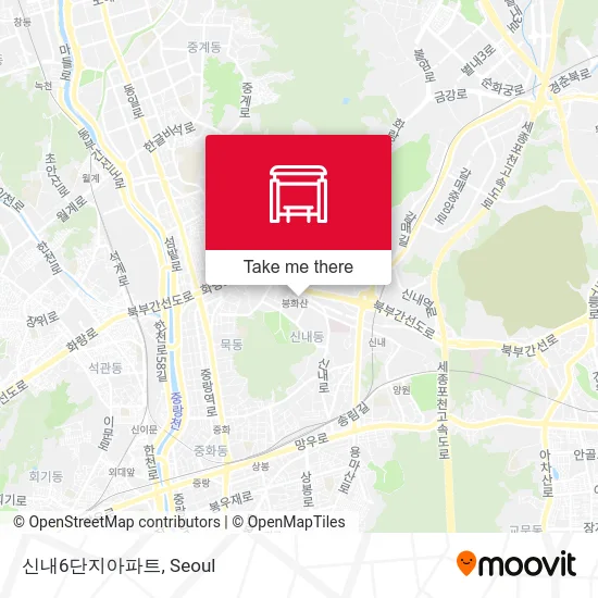 신내6단지아파트 map