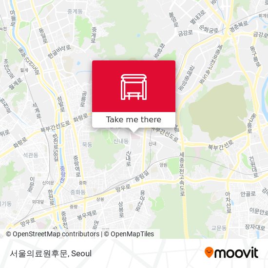 서울의료원후문 map