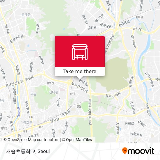 새솔초등학교 map