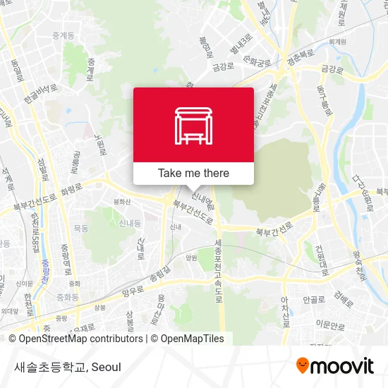 새솔초등학교 map